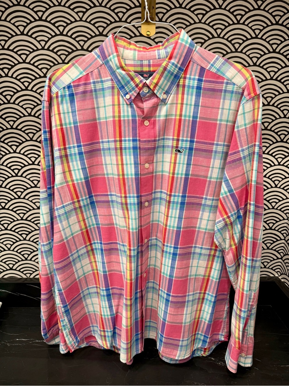 Vineyard Vines Multicolor Plaid Button-Down Summer Shirt